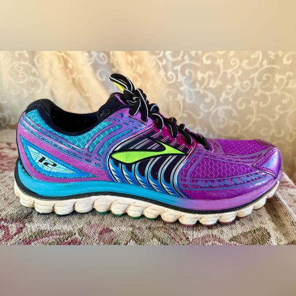 Women’s Brooks Purple Glycerin 12 Running Shoes Sneakers Size 8 M - Picture 13 of 15